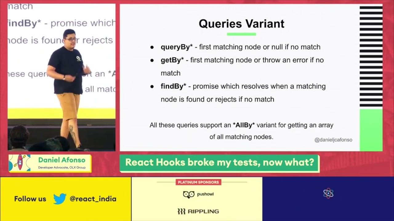 React Hooks broke my tests, now what? - Daniel Afonso