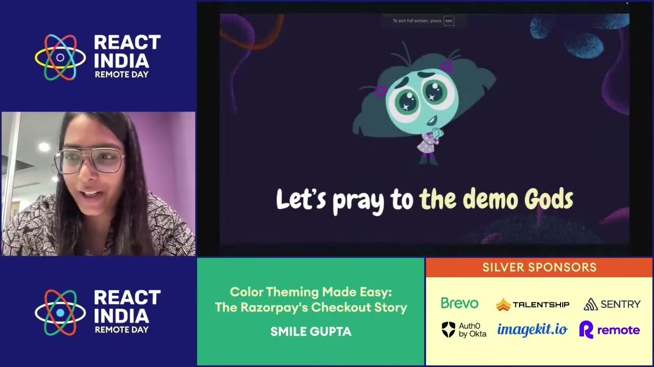 Remote Talk: Color Theming Made Easy: The Razorpay's Checkout Story - Smile Gupta